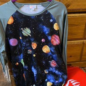 LuLanRoe Randy with planets! Galaxy!  XL and stunning